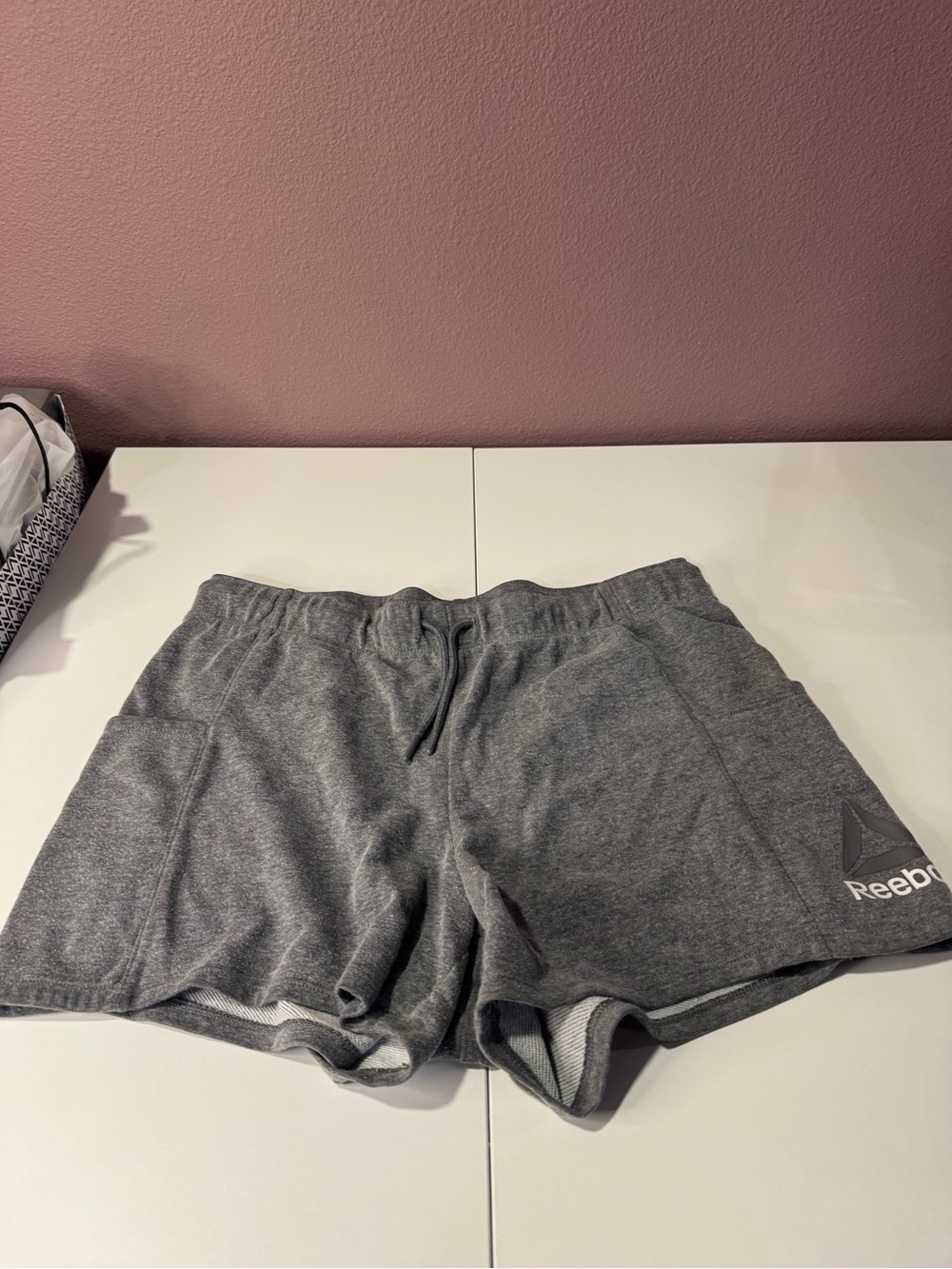 Reebok Women's Heather Gray Athletic Shorts